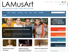 Tablet Screenshot of lamusart.org